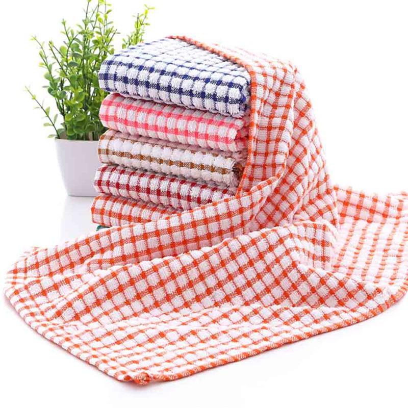 1PCS Cotton Kitchen Tea Towel Absorbent Catering Restaurant Cloth Clean Dish Towels Kichen Cleaning Supplies