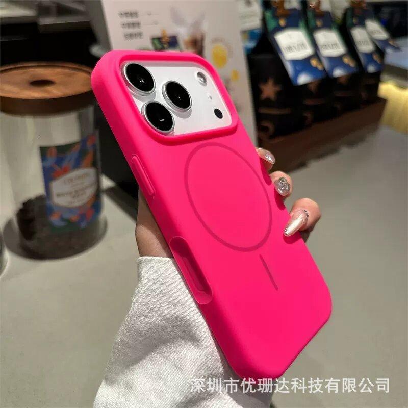 Applicable to iPhone11Promax fine ring magnetic suction liquid silicone mobile phone case Apple 11 solid color all-inclusive protective case