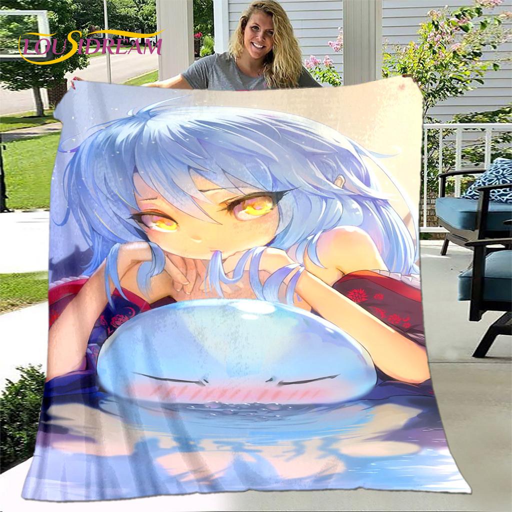 I Got Reincarnated As A Slime Anime Soft Plush Blanket,Flannel Blanket Throw Blanket for Living Room Bedroom Sofa Picnic Cover