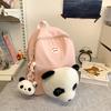 Schoolbag New Flower Panda Backpack Plush Bag Children's Female Cute Red Panda Children's Elementary School Elementary School Versatile Small Backpack