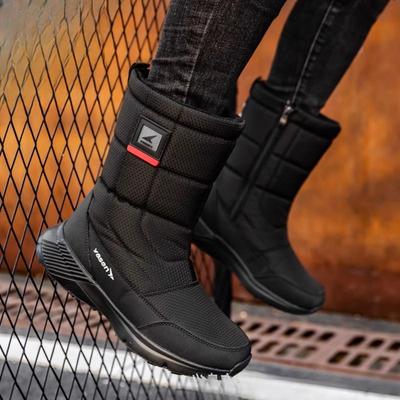 Men's and Women's Winter Thickened Padded Wool Waterproof Comfortable Warmth Cold -40 ° Lightweight Hiking Waterproof Non-slip Thick-soled Snow Boots