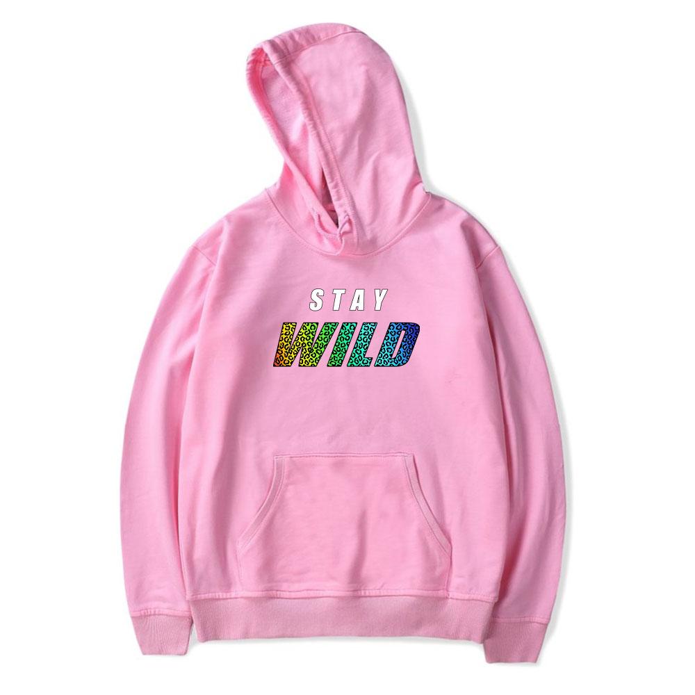 

Ben Azelart Stay Wild Vintage 90s Hoodie Men and Women Harajuku Hip-hop Sweatshirt Spring and Autumn Sports Pullover Outwear 2XL