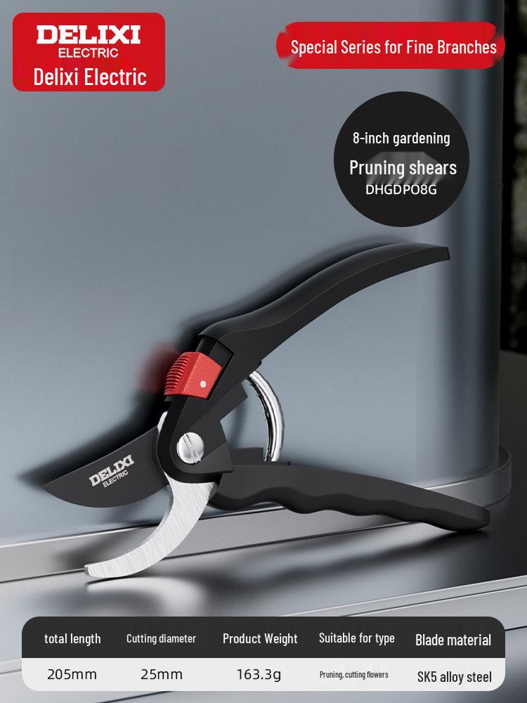 Delixi Electric Pruning Shears for Gardening, Branch Cutting, and Fruit Tree Pruning