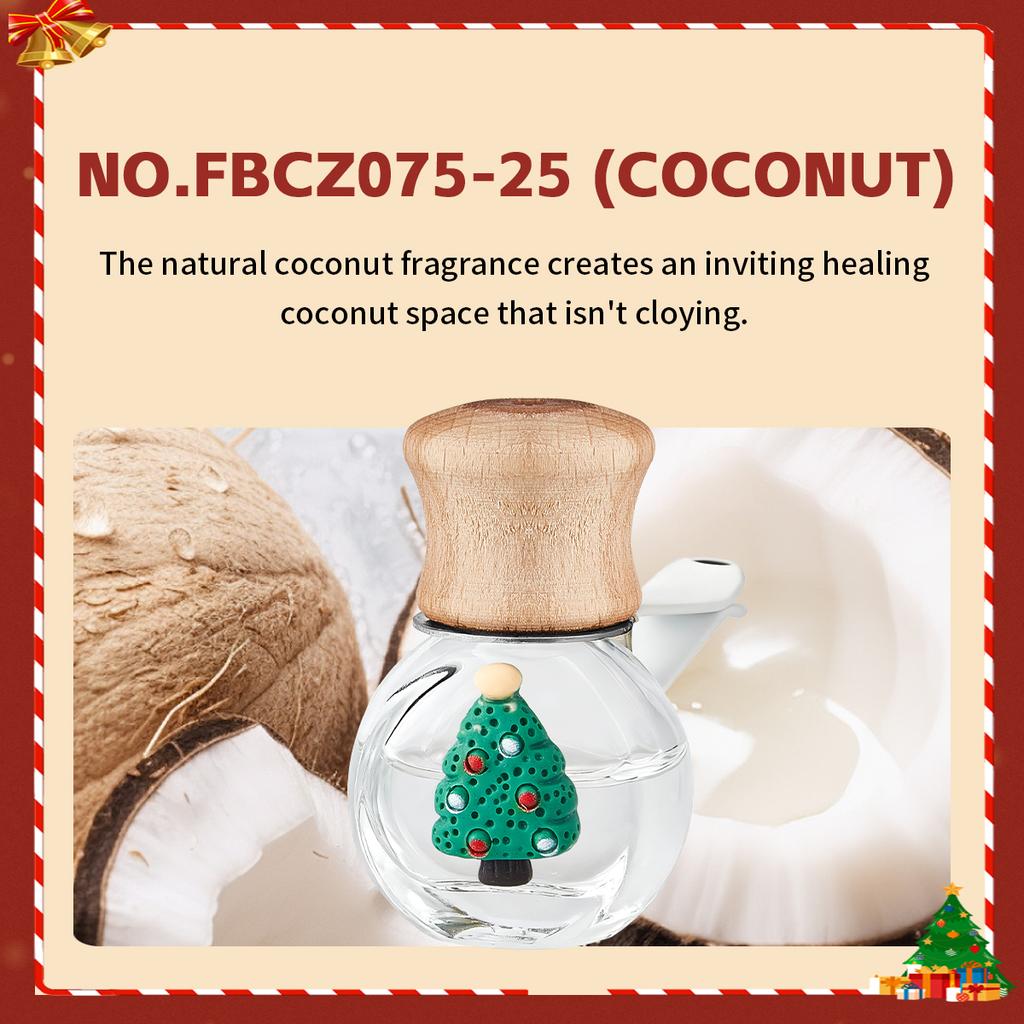 Christmas Car Air Freshener - Festive Christmas Element Design Long-Lasting Scent Premium Car Perfume for Holiday Interior Decor