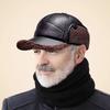 Middle Aged And Elderly Men's Winter Warm Hat With Plush Hat