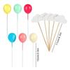 Happy Birthday Banner Topper Handmade Cupcake Topper Including Colorful Rainbow Clouds Balloon Stars Picks Party Decoration