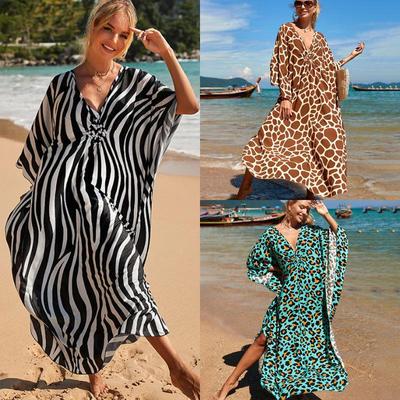 "Women's Loose Beach Robe: Sun Protection Long Dress & Swimsuit Cover-up"