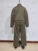 2025 Women's Casual Half-Zip Hoodie and Long Pants Set - European & American Autumn/Winter Style.