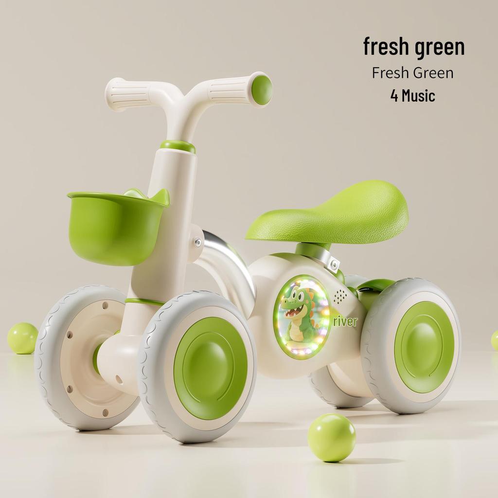 Children's Four-Wheel Balancing Glider Scooter - Pedal-Free Yo-Yo Car