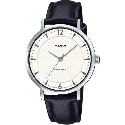 LTP-VT04L-7A2 Analog Quartz Women's Watch Black Leather Band Imported Model