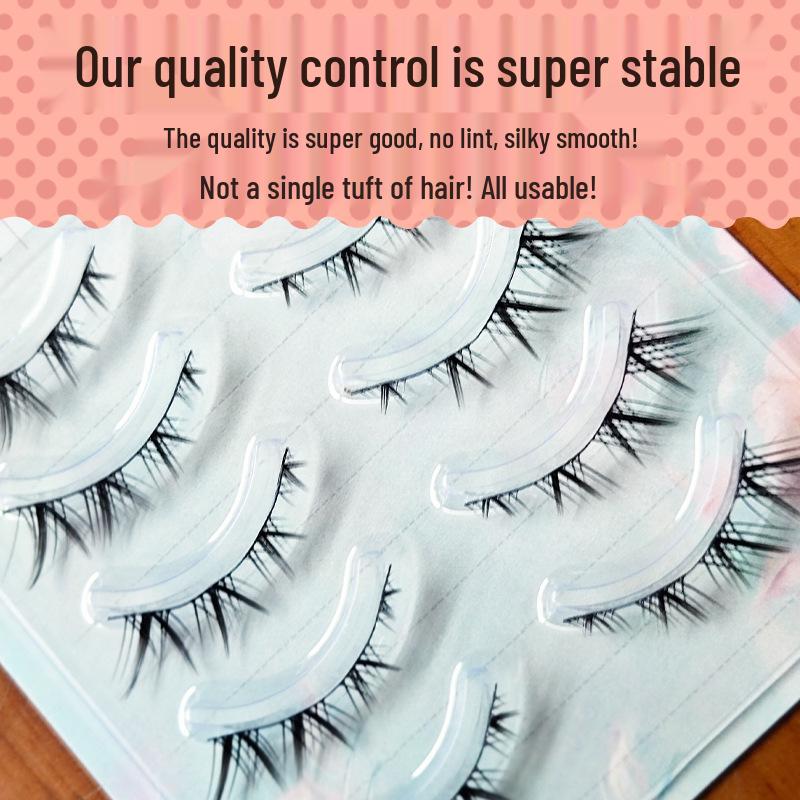 

Barbie Little Devil Girl Group Thick False Eyelashes with Transparent Thai Simulation