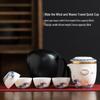Yunyan Mutton-fat Jade White Porcelain Travel Tea Set