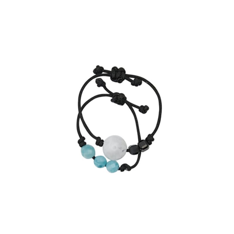 

nff gem string ring set- black blue 1~18 free