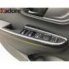 Car Interior Door Window Lift Switch Button Panel Cover Trim For Hyundai Kona Encino Kauai 2017- Carbon Fiber Accessories