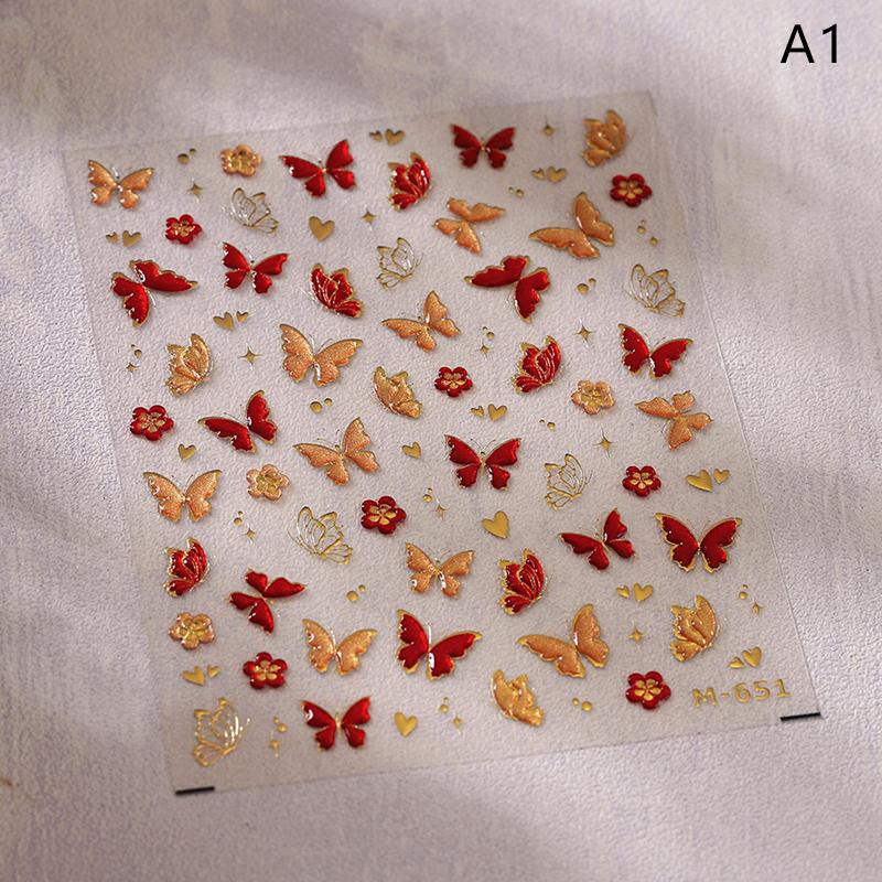 

Высококачественная блестящая наклейка для ногтей в виде бабочки, рельефная, для дизайна ногтей, стереоскопическая наклейка для ногтей, украшение, для энтузиастов DIY нейл-арта as the picture