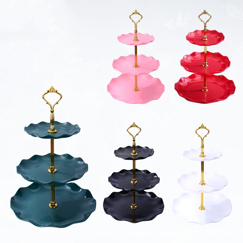 Suporte para Cupcakes Prato de Frutas Suporte para Sobremesas Lanche Doce Torre para Buffet Festa de Natal Casamento Bolo Sobremesa