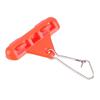 30PCS Orange Red Fishing Rig Booms Double Lock Snaps Sliding Rig Boom Zips Slider Boom  Boat Fishing