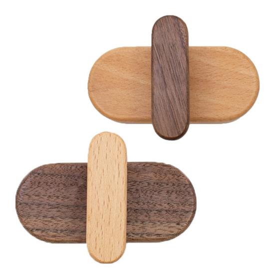 Wood Wall Hook Natural Wooden Wall Mounted Coat Hanger Rustic Heavy Duty Entryway Hat Hook for Hanging Purse Towels Clothes Backpack