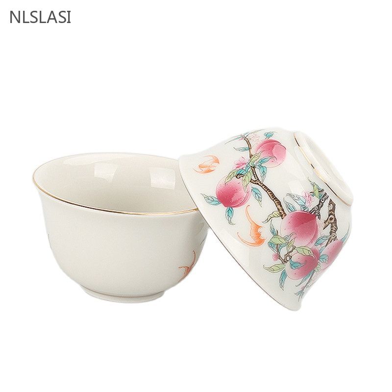 1Pc/70ml Exquisite Ceramic Tea Cup Vintage Hand-painted Master Cup Chinese Handmade Travel Teacup Custom Tea Set Gifts Teabowl