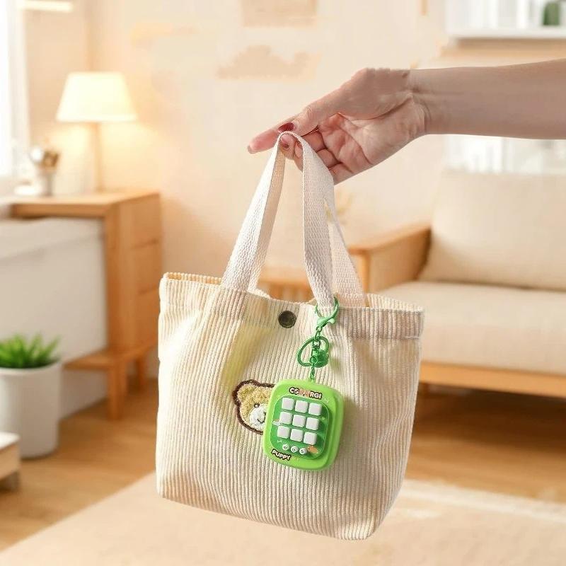 4 in 1 Electronic Tic Tac Toe Game Keychain Portable Interactive Puzzle Toy Suitable for Kids Adults All Ages