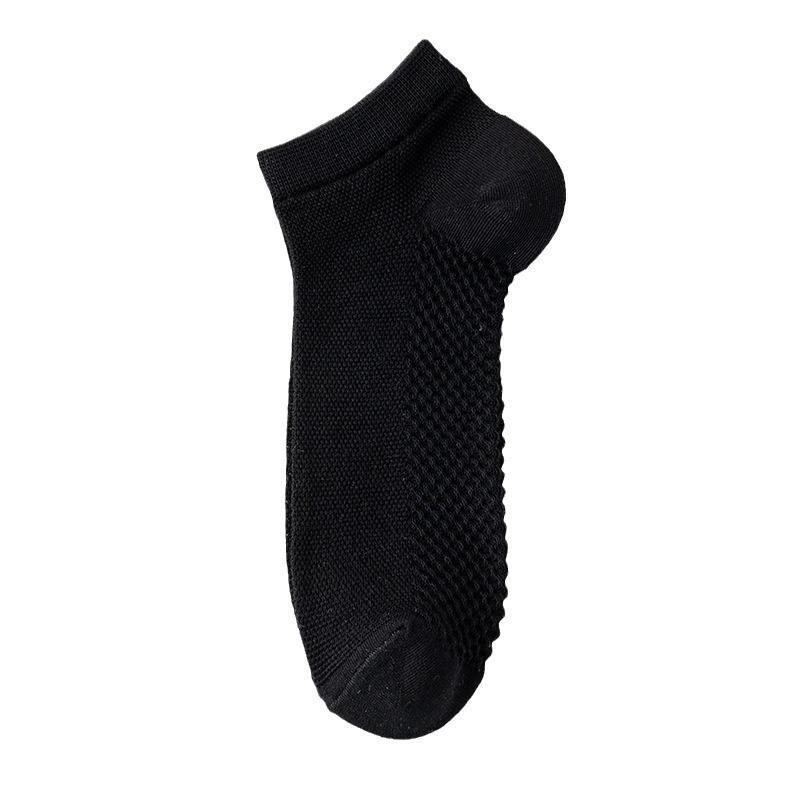 Men's Anti-odor and Sweat-absorbing Thin Cotton Socks, Boat Socks, Men's Shallow Mouth Invisible Solid Color Non-odor Foot Short Socks, Summer