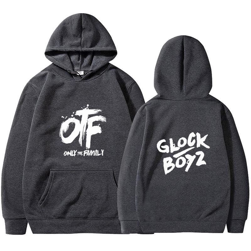 2025 new OTF letter print men's and women's hoodies spring and autumn goth casual comic pattern sweater