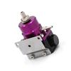 AN6 Universal Adjustable Fuel Pressure Regulator With Gauge+AN6 Fuel Line Hose Fittings End Kit Hoses Connectors Aluminum Alloy