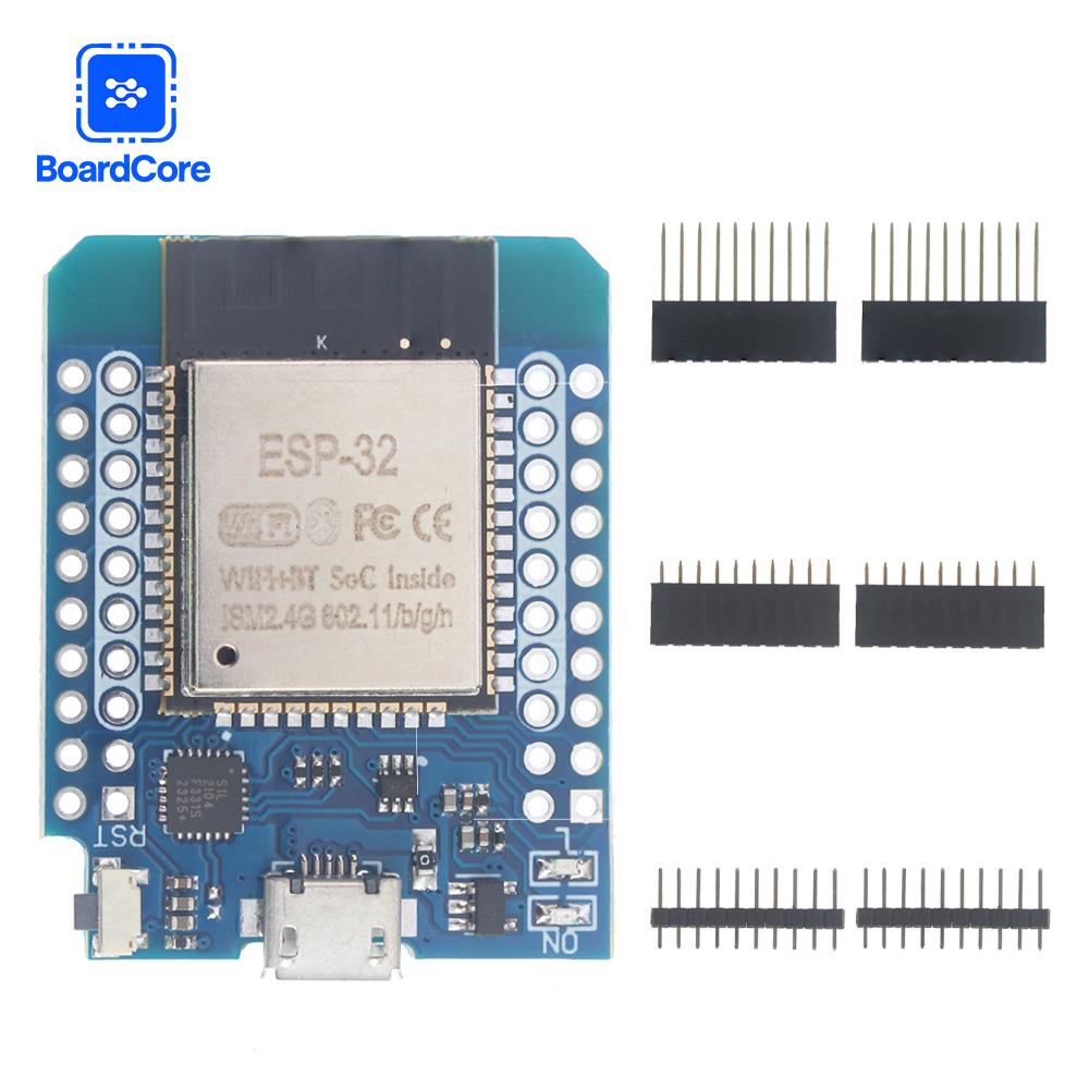 LIVE D1 Mini ESP32 Entwicklungsboard Dual-Core Drahtloses WiFi+Bluetooth Modul ESP-32 mit Micro-USB-Anschluss für Arduino-Programmierung