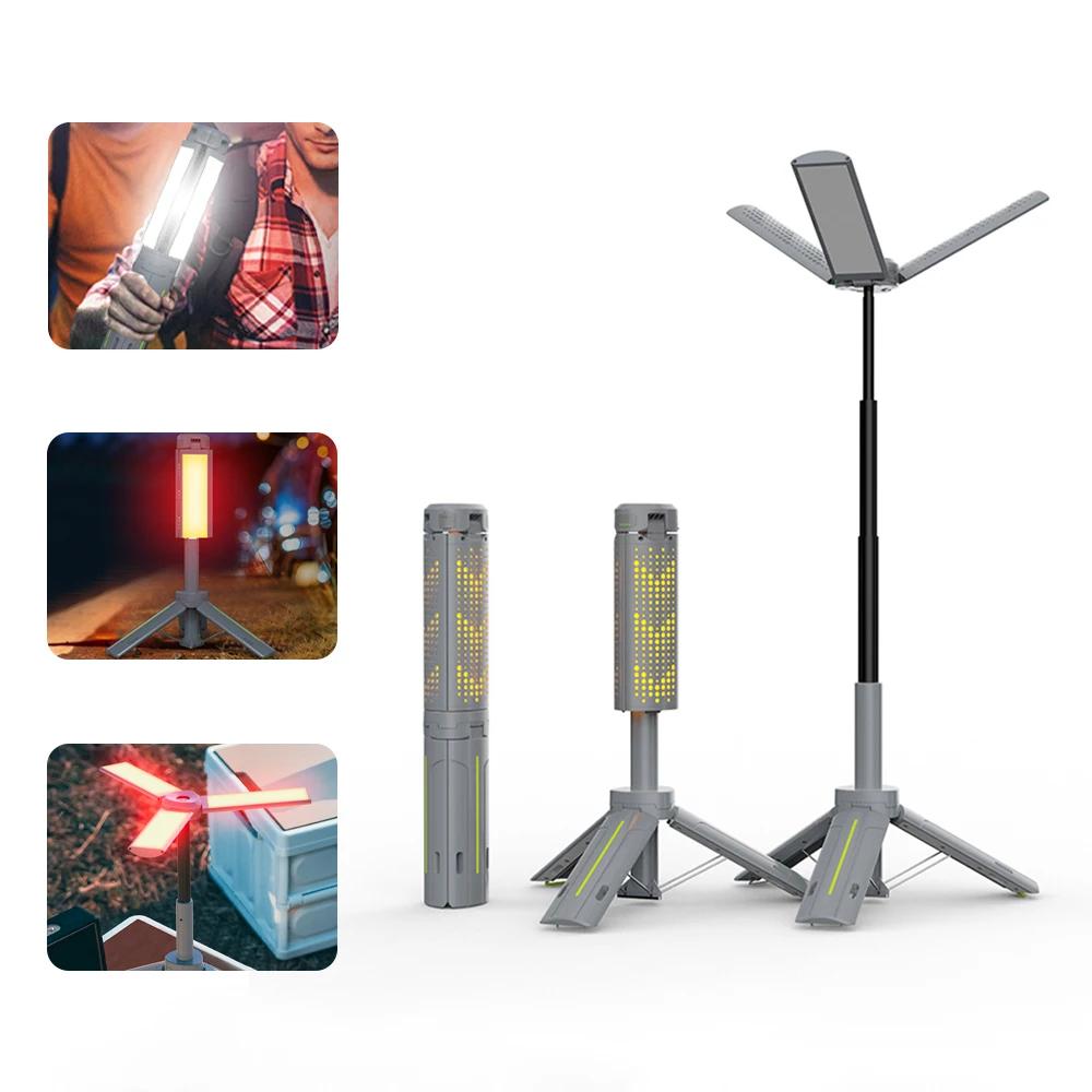 8000mAh Rechargeable Outdoor Portable Hiking Camping Fishing Flashlight Telescoping Camping Lantern Telescopic Camping Light