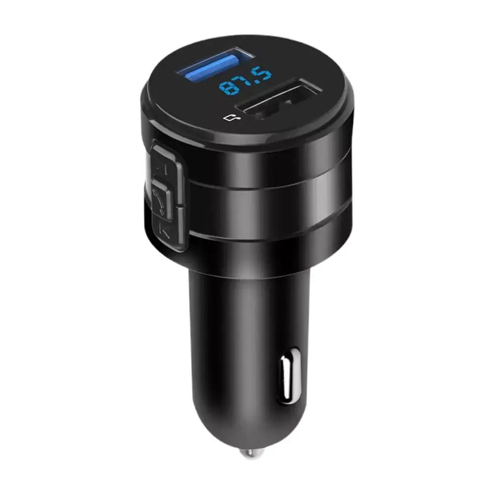 

Wireless Bluetooth Car FM Transmitter USB2.0 Music Player Handsfree Calling Kit Adapter with Dual USB Charger for Car S8C7