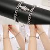 1 Pairs Couple Hold Hands Magnet Bracelets Decoration Friendship Chain Fashion Bracele Valentines Jewelry Gift For Women Me K9t3
