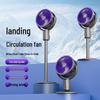 Smart Remote Control Vertical Electric Fan - Silent, Oscillating, High Wind Power, Rechargeable, Household Use