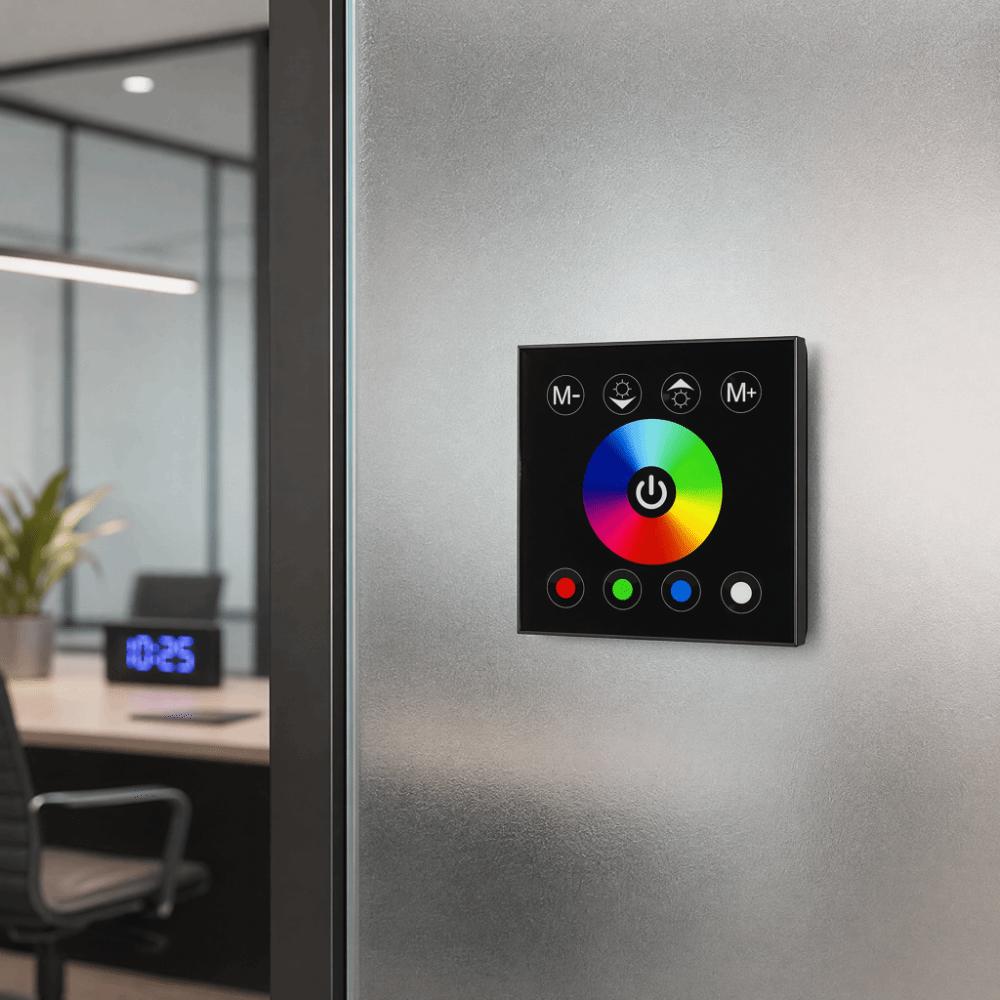 4-Kanal LED Touch Panel Controller RGBW Dimmer Schalter Wandmontage