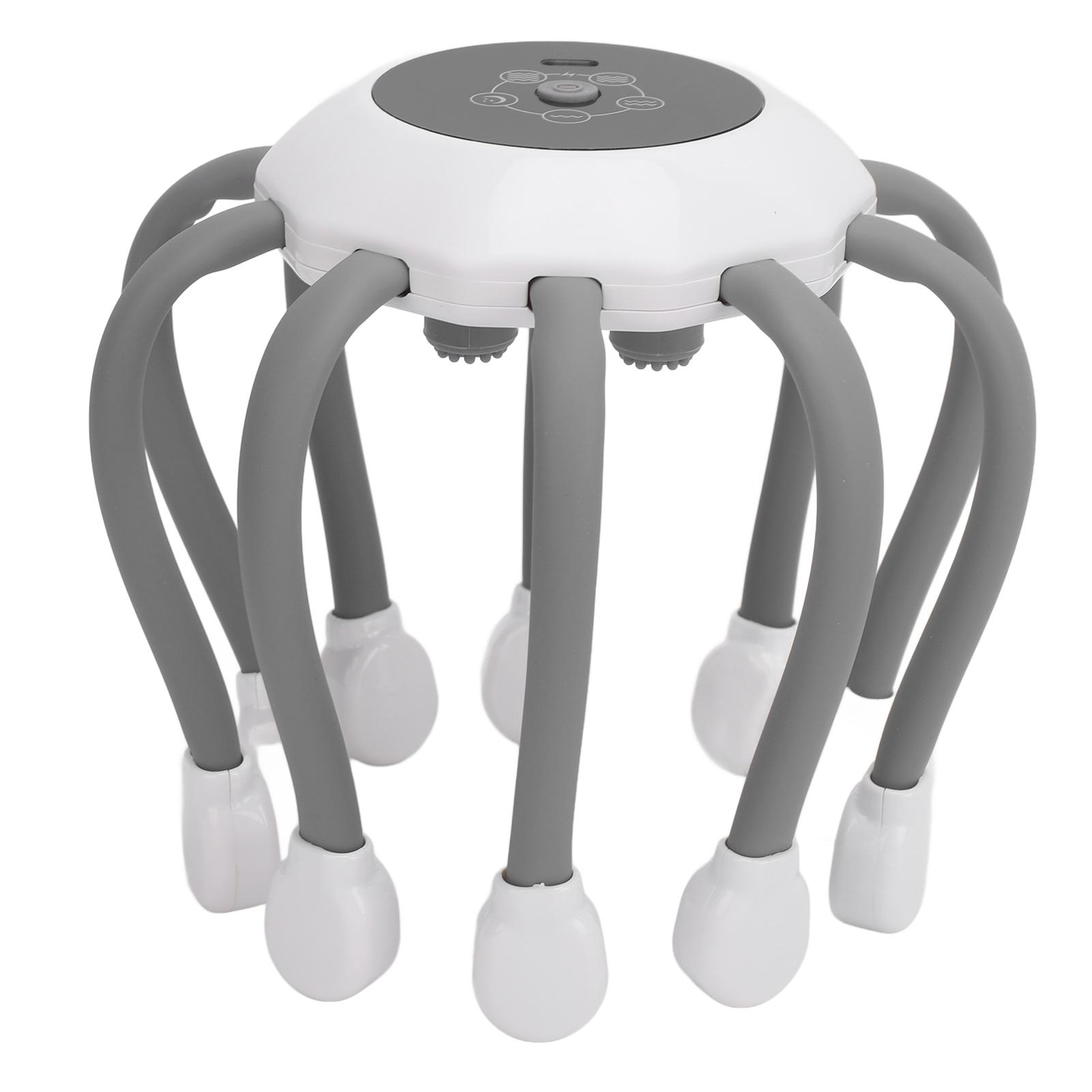 

Массажер для головы Портативный беспроводной электрический массажер для кожи головы с 10 вибрационными узлами 5 режимов музыки