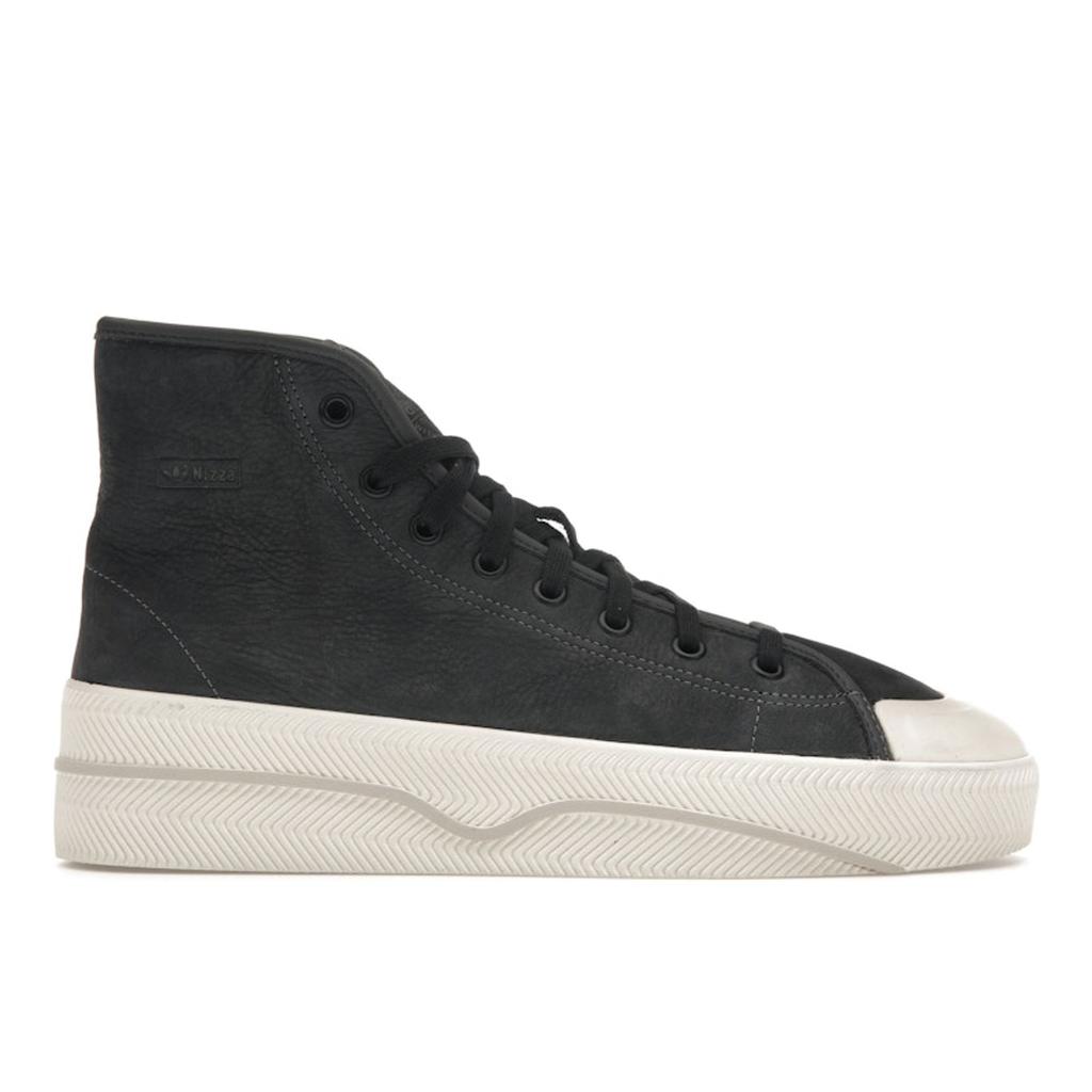 Adidas Nizza 2 Leather Carbon Grey Unisex Sneakers Black Grey-Six Core-White GX7315