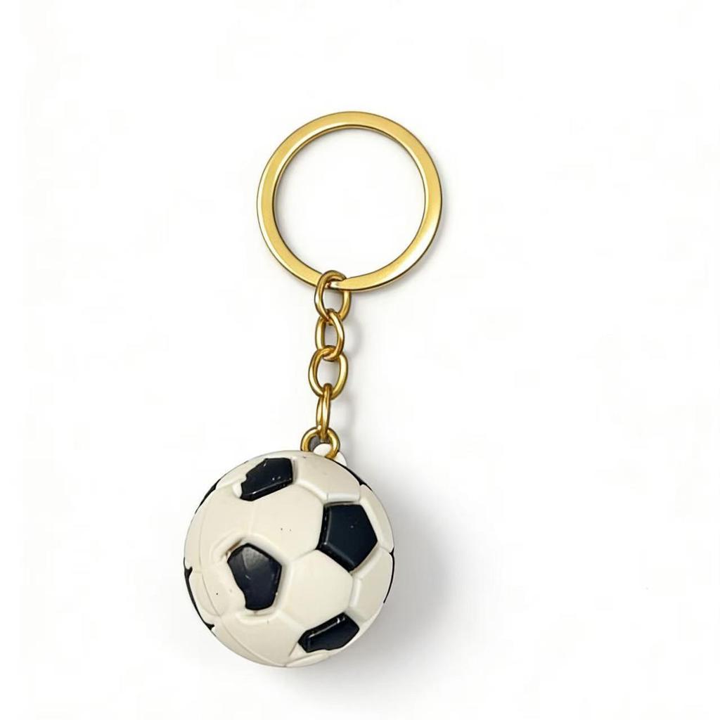 3D Football Keychain: World Cup League Commemorative Pendant for Couples, Backpacks, and Gifts