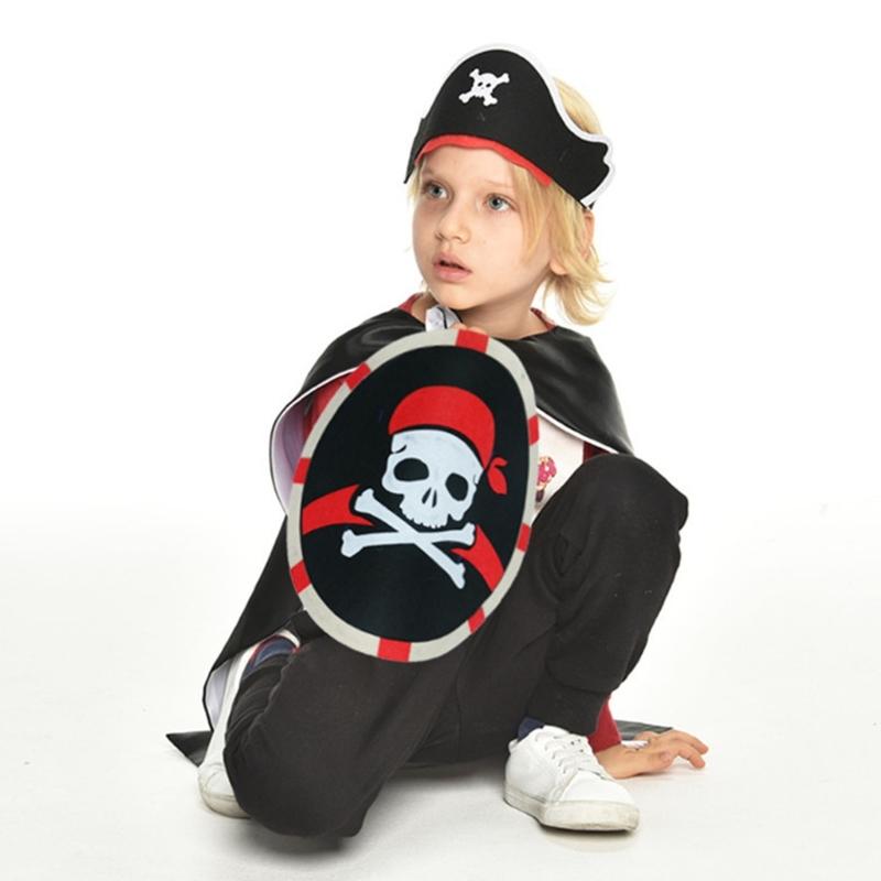 Halloween Cosplay Costume Pirate Headband Elastic EyePatch Adult Child Headwear