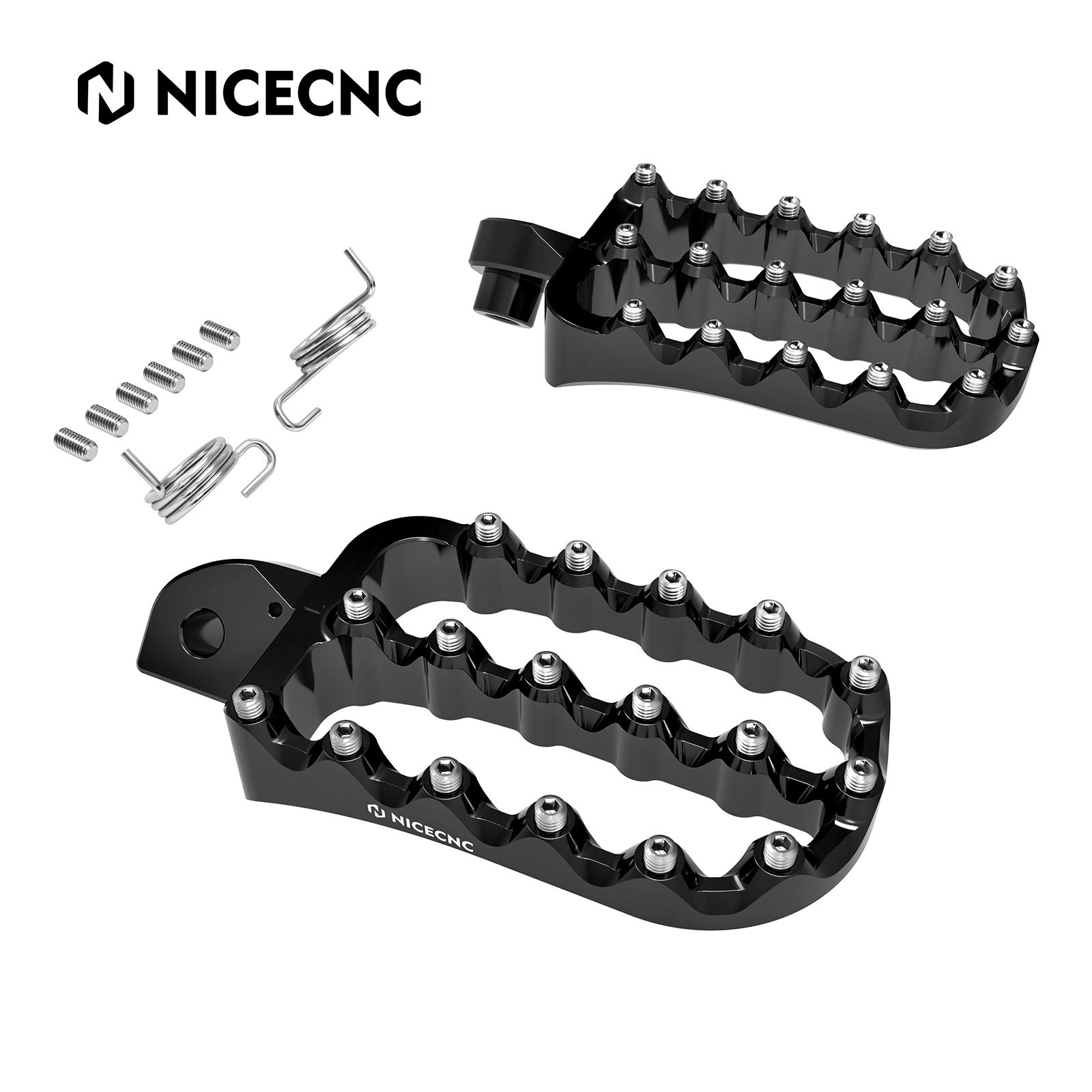 For Kawasaki KLR 650 Footpeg Large Footrests Motorcycle Footrest Footpegs for Kawasaki KLR650 1987-2021 2022 2023 2024 чёрный