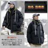 Winter Cold Weather Zipper Large Cold Down Simple Outerwear [Candy Kiosk] Men's Clothes, Coat, Filled, Hooded, Jacket, Size, Loose, Thick, Windproof,