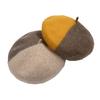 Female Winter Hats Double Color Matching Beret Cap Fashion Soft Cashmere Hats