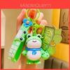 Cute Cartoon Frog Keychain Pvc Material Perfect For Backpacks And Keyrings