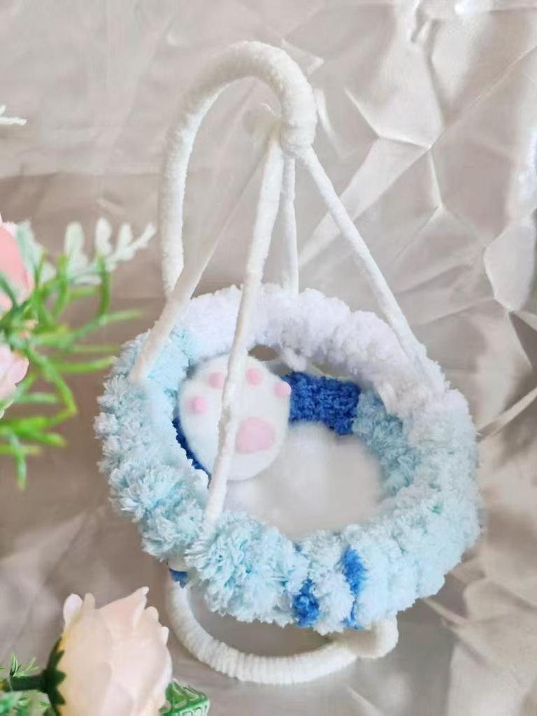 Hand-Woven Cotton Doll Hanging Chair Basket Swing Hammock – Free Home Shipping