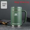 Stainless Steel Travel Mug With Leakproof Lid And Vacuum Insulation For Commuters
