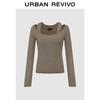 UR2026 Women's Slim-Fit Two-Piece Look Knit Top
