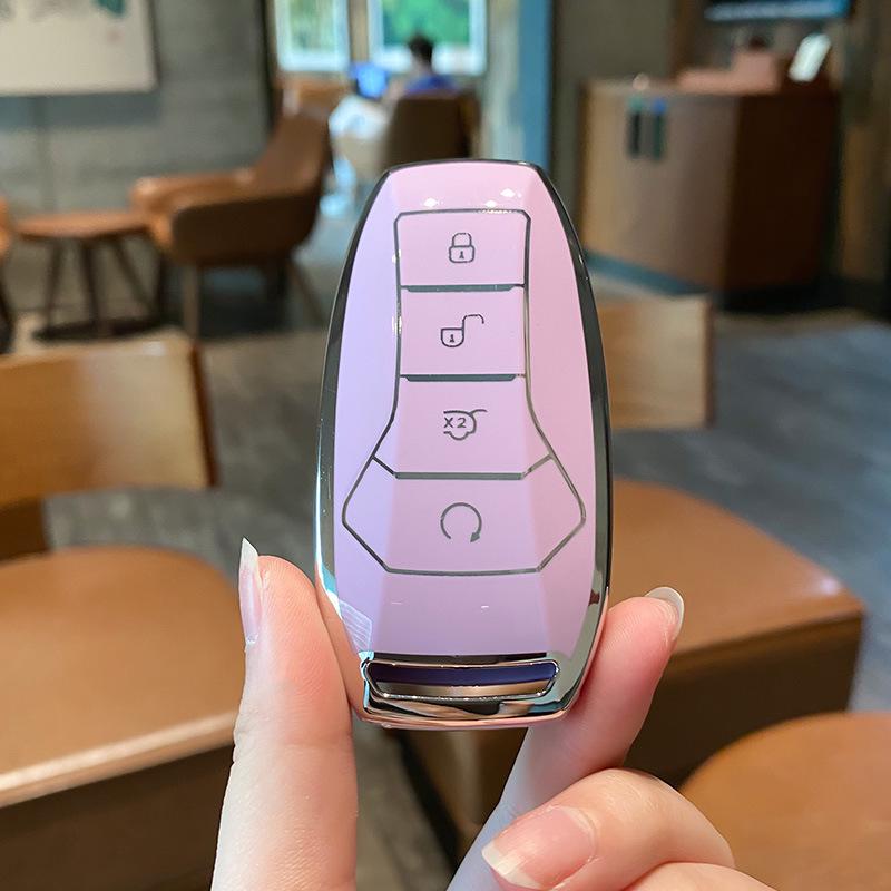 BYD Dolphin Key Case for Han Song, Tang DM-i, Qin Pro/Plus, Yuan, and E2 - Car Shell Buckle Bag.