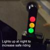 Motorcycle Traffic Light Car Ornaments Cool Novel Turn Signal Indicator Lights Motorcycle Decoration with Red Yellow Green Lights