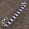 Amethyst Gemstone Handmade 925 Sterling Silver Bracelet 7-8" KKG-132