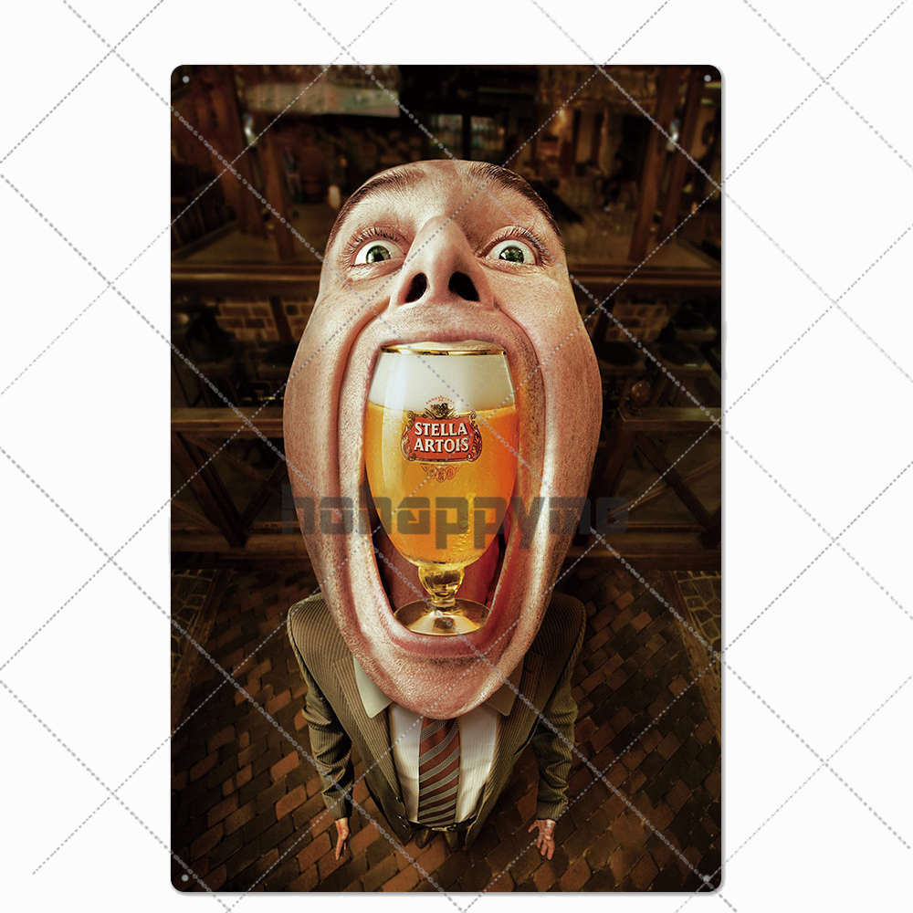 Beer Vintage Metal Tin Signs Bar Poster Pub Club Cafe Wall Decoration Retro Plaque Home Decor 20*30cm