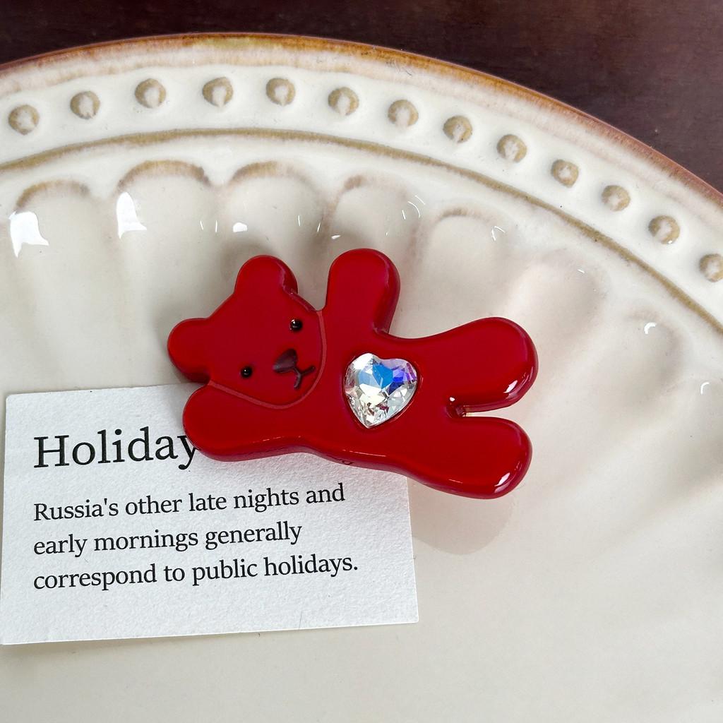 Hair Bear Fashionable Clips And Elastic Hair Ties Adorable Acetate Accessories