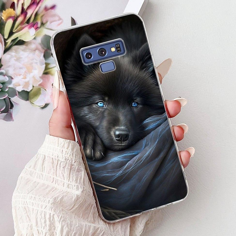 Clear For Samsung Note9 Case Cute Cat Fashion Luxury Painted Soft Cover Phone For Samsung Galaxy Note 9 Case SM-N9600 SM-N960F